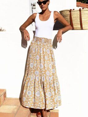 Emerson Fry Shirred Skirt - Arles